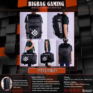 Bigbag Steelseries Gaming Bag - mochila para hombre