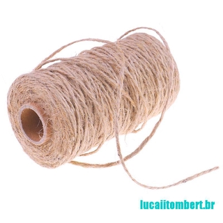 () 100 metros de hilo natural seco cuerda de yute hilo hilo para decoración diy juguete artesanía (3)