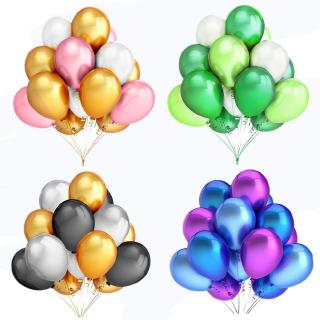 macaron globos 10 unids/lote perla látex negro y blanco polvo oro y plata globos inflables fiesta de cumpleaños decoración de boda fiesta juguetes de bebé