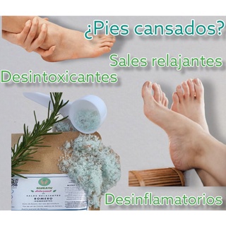 Sales de baño relajantes corporales, spa pedicure, manicure Romero 100g (1)