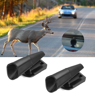 okdeals 2pcs negro sonido alarma animal ciervo coche alerta dispositivo de advertencia silbatos nuevo auto seguridad fauna bosque conducción ultrasónica (4)