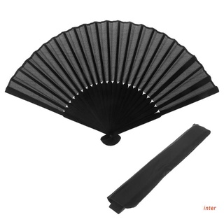 inter estilo chino negro vintage ventilador de mano plegable ventilador de baile boda fiesta favor