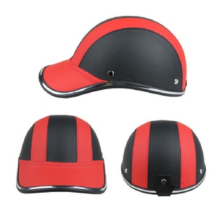 casco de motocicleta media cara protectora casco unisex portátil hombres/mujer casco de moto visera sombrero de seguridad (4)