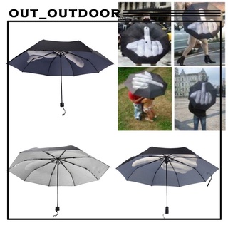 creative middle finger paraguas sunny parasol hombres impacto paraguas 3 pliegues