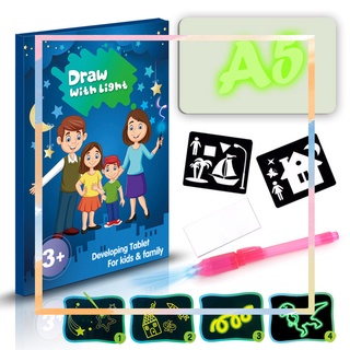 led light up kit de dibujo de desarrollo de juguete portátil dibujar tablero de bocetos para niños