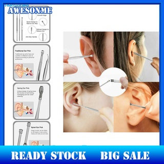 <Awe> Portable Ear Wax Removers Ear Pick Ear Wax Cleaner Fall Resistant for Adults
