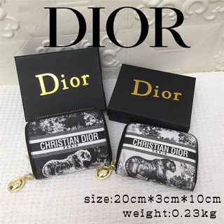 Bolsa corta de Dior Bolsa para mujer cartera monedero monedero para mujer paquete de tarjetas de Wallet plegable Sobre Bolsas