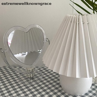 [knowngrace] 1Pc Double Side Makeup Mirror Cute Heart Shaped Cosmetic MirrorMake Up Mirror New Stock (6)