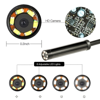 WiFi endoscopio USB endoscopio cámara de inspección 8 LED para iPhone Android (6)