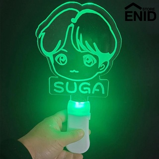 enidstore BTS Acrylic Fluorescent Flash Light Glow Stick Night Lamp Concert Support Props (8)