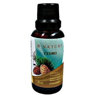 Aceite esencial de Cedro Cedrus Atlantica B Nature 30 ml aromaterapia grado terapeutico puro natural