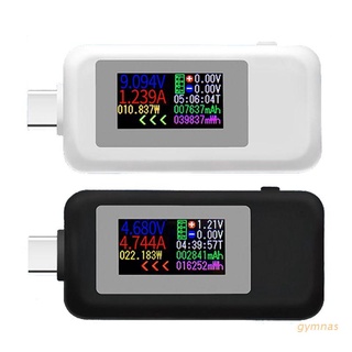 gymnas KWS-1902C tipo C pantalla a Color probador USB Monitor de voltaje medidor de potencia