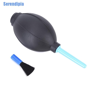 serendipia| bomba de aire de goma de mano soplador de polvo herramienta de limpieza +cepillo para lente de cámara digital (3)