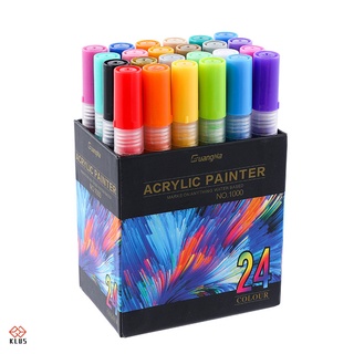 [klus] bolígrafo de pintura decorativa de 36 colores/pluma de pintura acrílica a base de agua lavable/pluma de pintura corporal