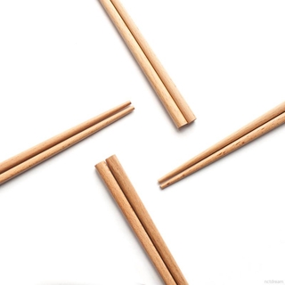 natural de color sólido reutilizable elegante retro de madera de bambú cubiertos vajilla vajilla palillos cuchara tenedor portátil vajilla (9)