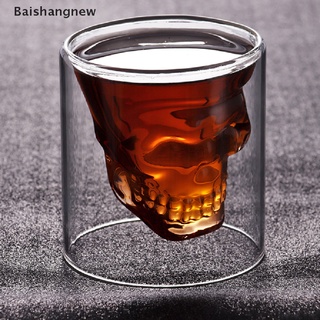 [bsn] copa de cristal de cabeza de calavera transparente para cerveza steins regalo de halloween [baishangnew] (3)