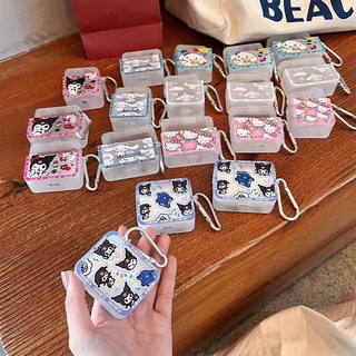 Para Airpods 1 2 3 Pro Colorido De Dibujos Animados De Canela Perro Kuromi Hello Kitty Patrón Con Hebilla De Metal Suave TPU Auriculares Cubierta Protectora Shell