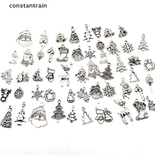 [Cons] 54Pcs/Set Tibetan Silver Mixed Christmas Charms Pendant Jewelry DIY Craft Making MX131-3