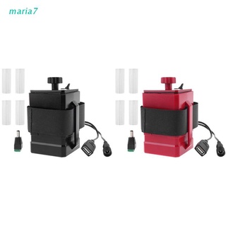maria7 impermeable diy 4x 18650 26650 caja de batería cubierta con 16.8v dc y 5v usb fuente de alimentación para bicicleta led luz móvil tablet
