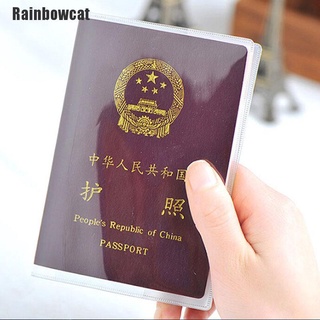 rainbowcat~ transparente transparente pasaporte cubierta titular caso organizador tarjeta de identificación protector de viaje