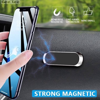 Soporte magnético del teléfono del coche del salpicadero Mini tira forma de soporte para iPhone Samsung Xiaomi imán de Metal GPS coche montaje para pared (1)