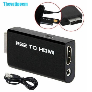 Thevatipoem PS2 a HDMI convertidor de vídeo adaptador con salida de Audio mm para Monitor HDTV US