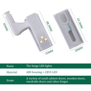 Bisagra Universal Led con Sensor De Luz Led/armario/clóset/puerta plegable interior De Sensor De Luz Led De noche Para cocina dormitorio (8)