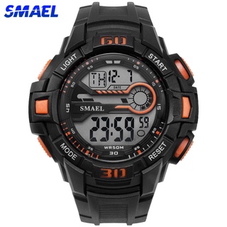SMAEL Fashion Digital Watch For Men Waterproof Alarm LED Electronic Sport Watches