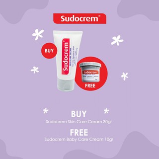 Sudocrem tubo crema para el cuidado de la piel - 30gr (Sudocrem gratis 10 gr)