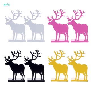 mix Cartoon Cute Iron Elk Moose Pattern Nonskid Metal Office Desk Bookends