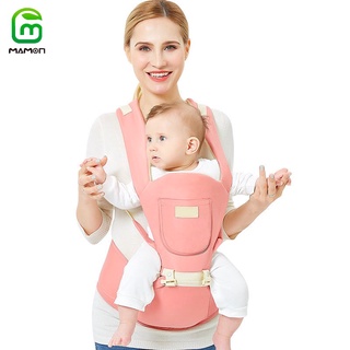 MAMON Baby Carrier with Hip Seat Baby Wrap Carrier All Season Multifunctional Baby Carrier Newborn to Toddler Baby Doll Carrier Front and Back for Men and Women