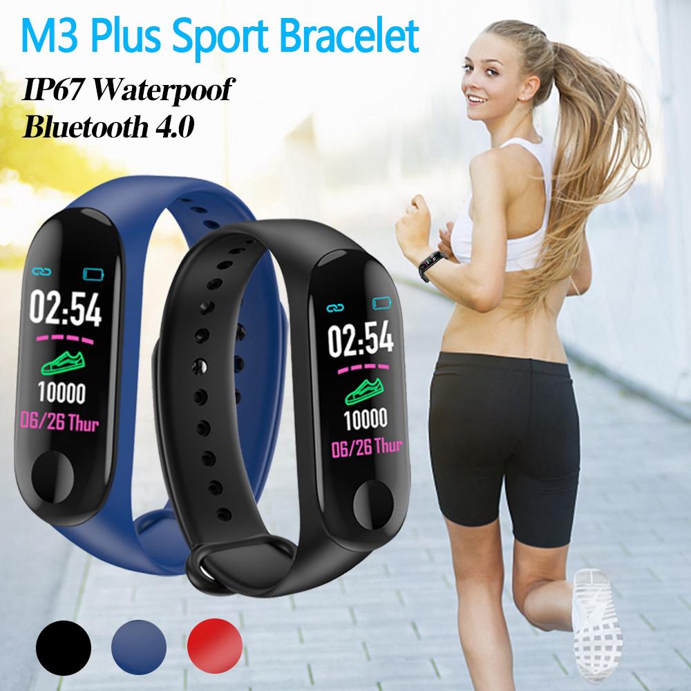Reloj inteligente M3 Plus deportivo con Bluetooth/Monitor De presión Sanguínea y ritmo cardiaco Fitness (4)