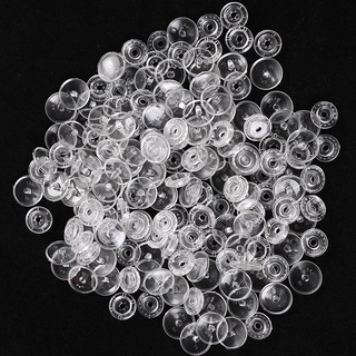 50 broches transparentes T5 botón de plástico sujetador de costura para pañales de tela baberos sin papel toallas bordado, artesanía, costura y