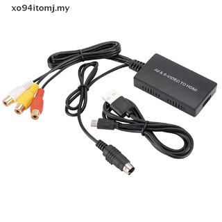 Xotomj S-video a HDMI convertidor AV a HDMI adaptador RCA convertidor soporte 1080P.