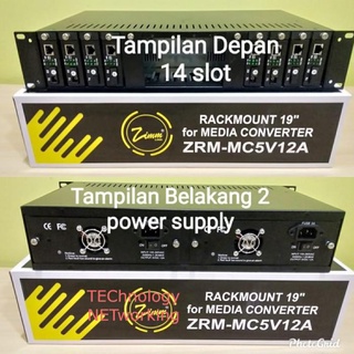Aleysia/zimmlink Zrm-Mc5V12A Rack Media Converter 19 pulgadas de doble potencia