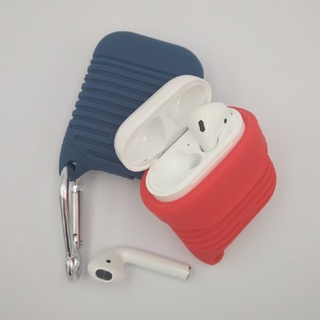 [koo2-9] funda protectora de silicona premium con llavero para apple airpods