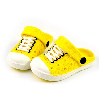 HinD-Boys niñas agujero zapatos costura Color cordones transpirable antideslizante (1)