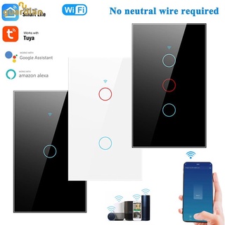 [READY] 1/2/3 gang WiFi 433MHZ Smart Touch Switch Home Wall Button Tuya Smart Life App work with Alexa Google Home guardian (1)