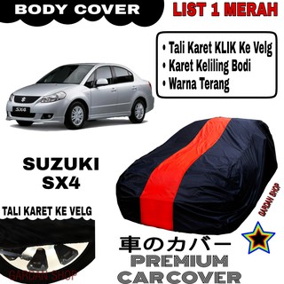 Suzuki Sx4 List - funda de cuerpo único (rojo, Sx4 PREMIUM)