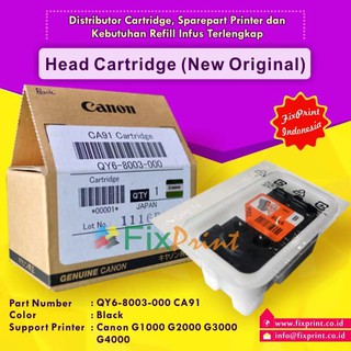 Cartucho de cabeza de impresión Canon G4000 G3000 G2000 G1000 negro QY6-8003 CA91 Fpjne2038 (4)