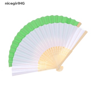 [NicegirlHG] Folding Fan Hand DIY Chinese Folding Fan Wooden Bamboo Antiquity Folding Fan Recommended