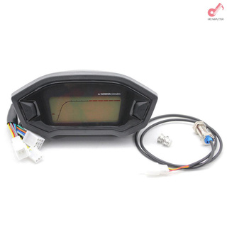 hp medidor digital universal 7 colores tacómetro velocímetro odómetro engranaje indicador de combustible para motocicleta (1)