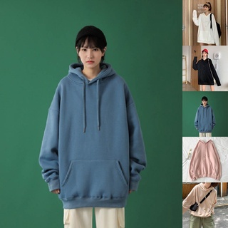 befo&mujer coreano simple color puro estudiante sudadera con capucha pareja moda suéter con capucha #bestforyour