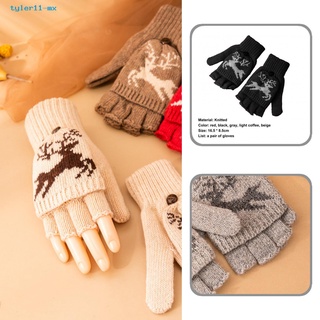 tyler11.mx guantes de navidad amigables con la piel alce impresión de navidad guantes cálidos para viajes