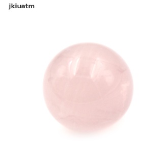jkiuatm 1 pieza de cristal curativo rosa natural de cuarzo rosa esfera de adivinación 20 mm mx (4)