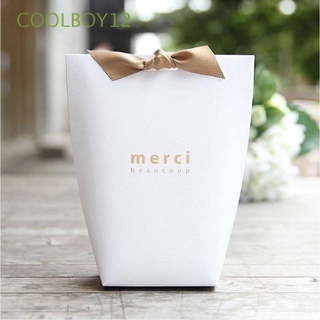 coolboy12 5pcs cajas de regalo blanco suministros de envoltura de caramelo caja de galletas de boda dragee papel kraft gracias negro bolsas de regalo