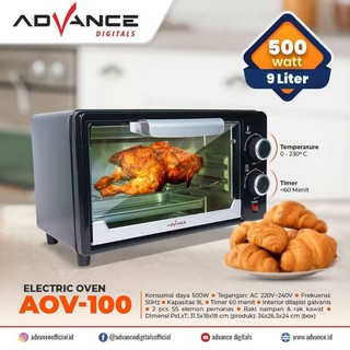 Advance horno eléctrico 9 litros/parrilla eléctrica AOV-100