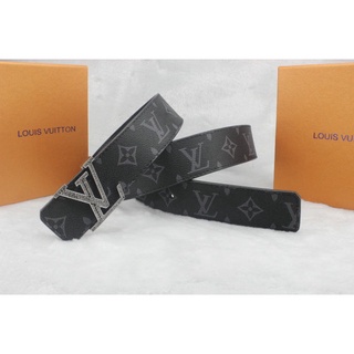 #2021 new# 110cm LV Louis Vuitton x SURPEME men high quality Leather male belt Fashion men brown logo print belt (2)