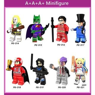 Lego Minifigures Pg8103 Superhero Harlequin Joker Batman Mini Figures Building Blocks Toys
