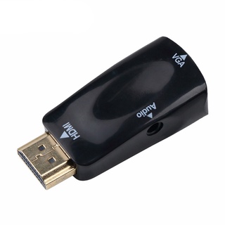 Adaptador compatible con HDMI a VGA hembra HD 1080P Cable convertidor para PC portátil (6)